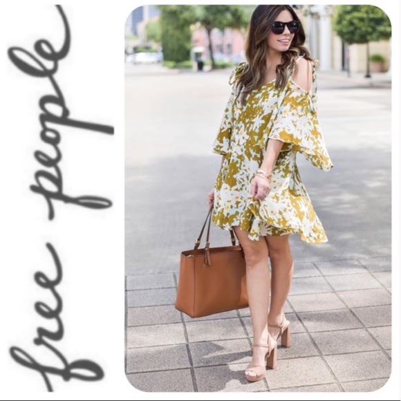 Free People One Lucina boho floral mini Dress size small - Picture 4 of 11